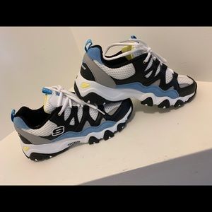 Black, White & Blue Sketchers